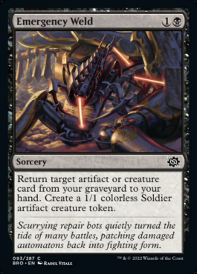 Emergency Weld [The Brothers' War] MTG Single Magic: The Gathering | Red Claw Gaming