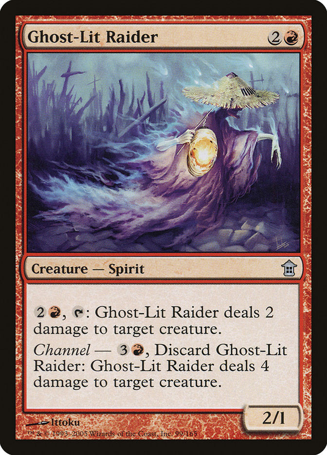 Ghost-Lit Raider [Saviors of Kamigawa] MTG Single Magic: The Gathering    | Red Claw Gaming