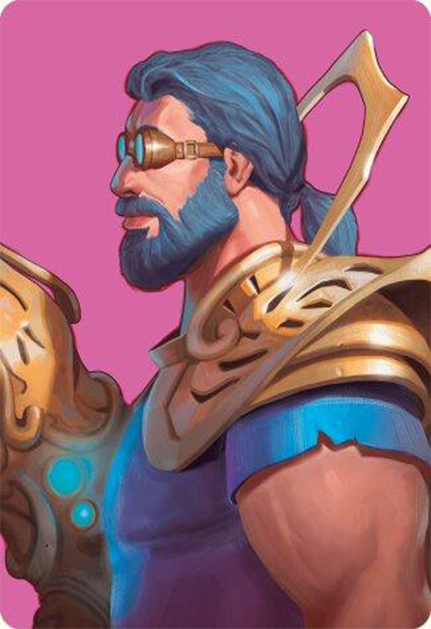 Satya, Aetherflux Genius Art Card [Modern Horizons 3 Art Series] MTG Single Magic: The Gathering    | Red Claw Gaming