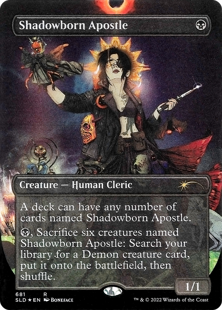 Shadowborn Apostle (681) (Borderless) [Secret Lair Drop Promos] MTG Single Magic: The Gathering | Red Claw Gaming
