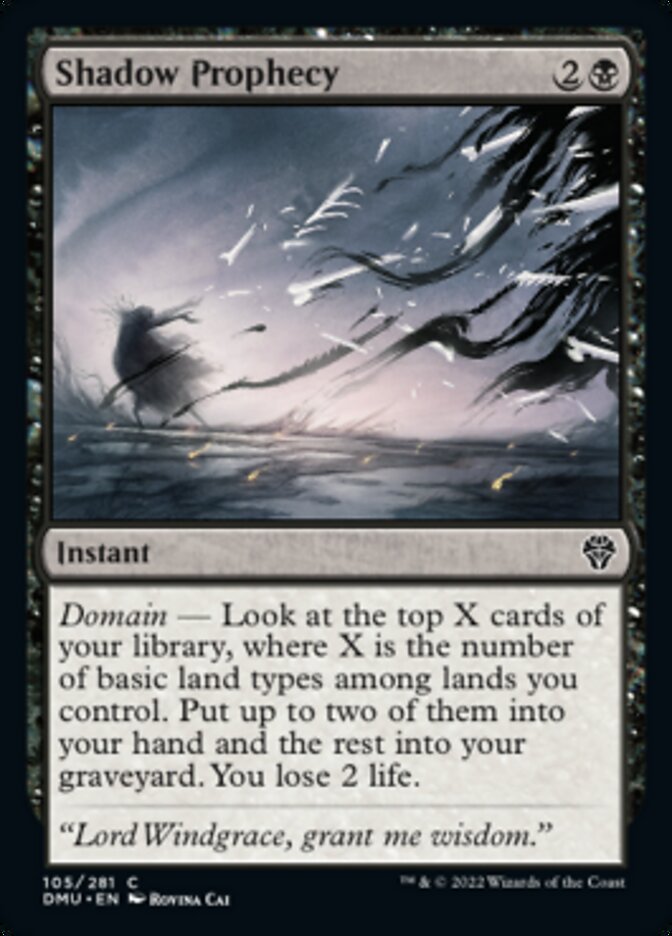 Shadow Prophecy [Dominaria United] MTG Single Magic: The Gathering | Red Claw Gaming