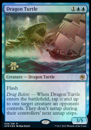 Dragon Turtle [Dungeons & Dragons: Adventures in the Forgotten Realms Prerelease Promos] MTG Single Magic: The Gathering | Red Claw Gaming