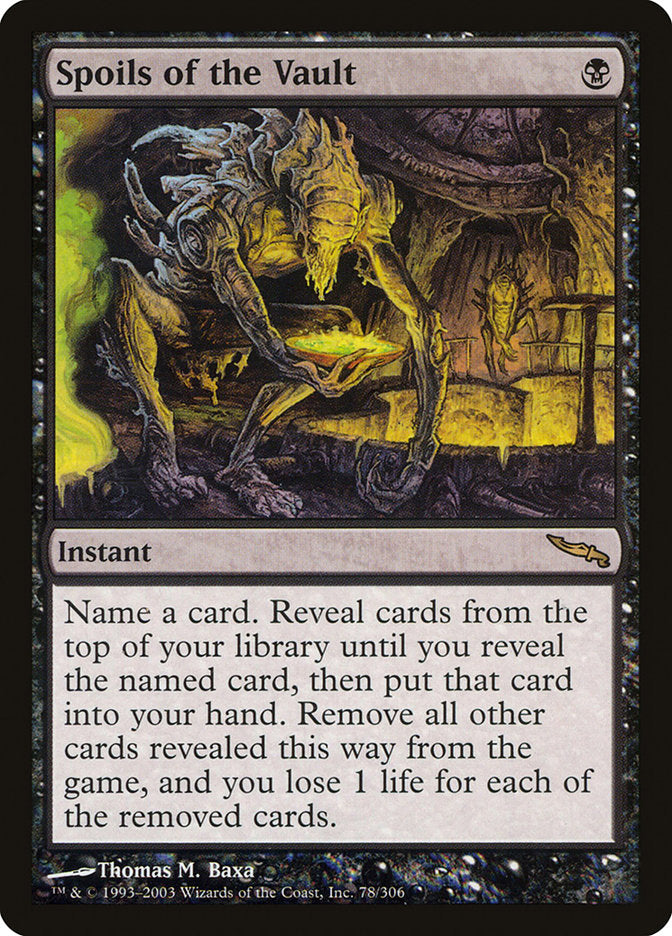 Spoils of the Vault [Mirrodin] MTG Single Magic: The Gathering | Red Claw Gaming