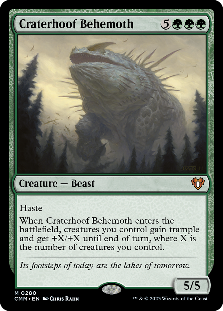 Craterhoof Behemoth [Commander Masters] MTG Single Magic: The Gathering | Red Claw Gaming