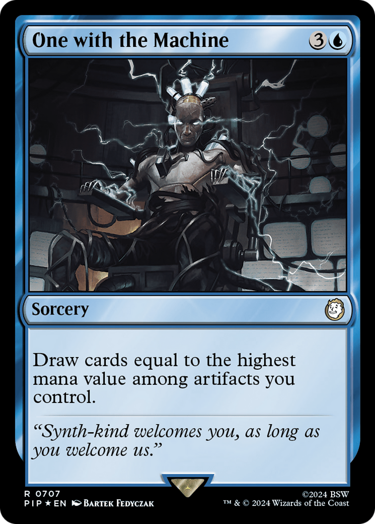 One with the Machine (Surge Foil) [Fallout] MTG Single Magic: The Gathering | Red Claw Gaming