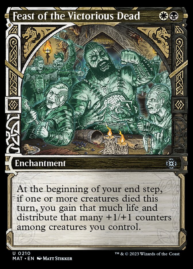 Feast of the Victorious Dead (Showcase Halo Foil) [March of the Machine: The Aftermath] MTG Single Magic: The Gathering | Red Claw Gaming