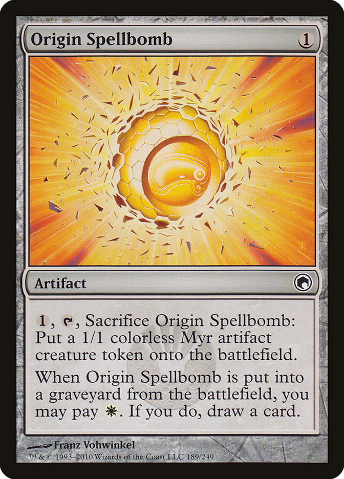 Origin Spellbomb [Scars of Mirrodin] MTG Single Magic: The Gathering | Red Claw Gaming