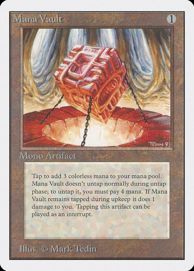 Mana Vault [Unlimited Edition] MTG Single Magic: The Gathering | Red Claw Gaming