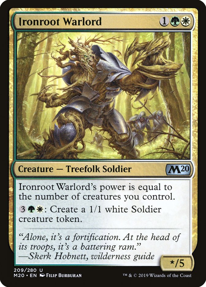 Ironroot Warlord [Core Set 2020] MTG Single Magic: The Gathering | Red Claw Gaming