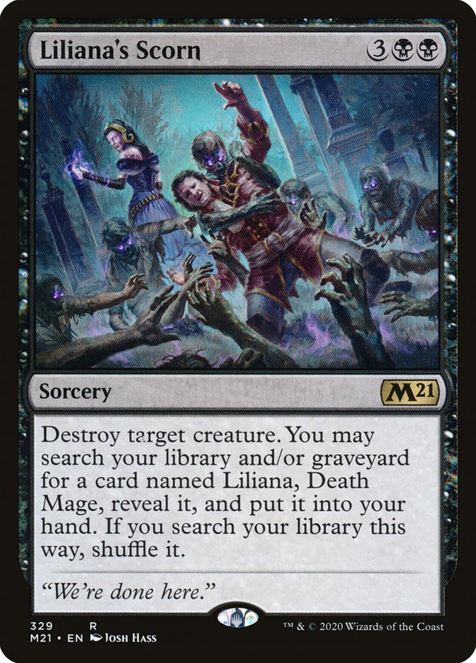 Liliana's Scorn [Core Set 2021] MTG Single Magic: The Gathering | Red Claw Gaming