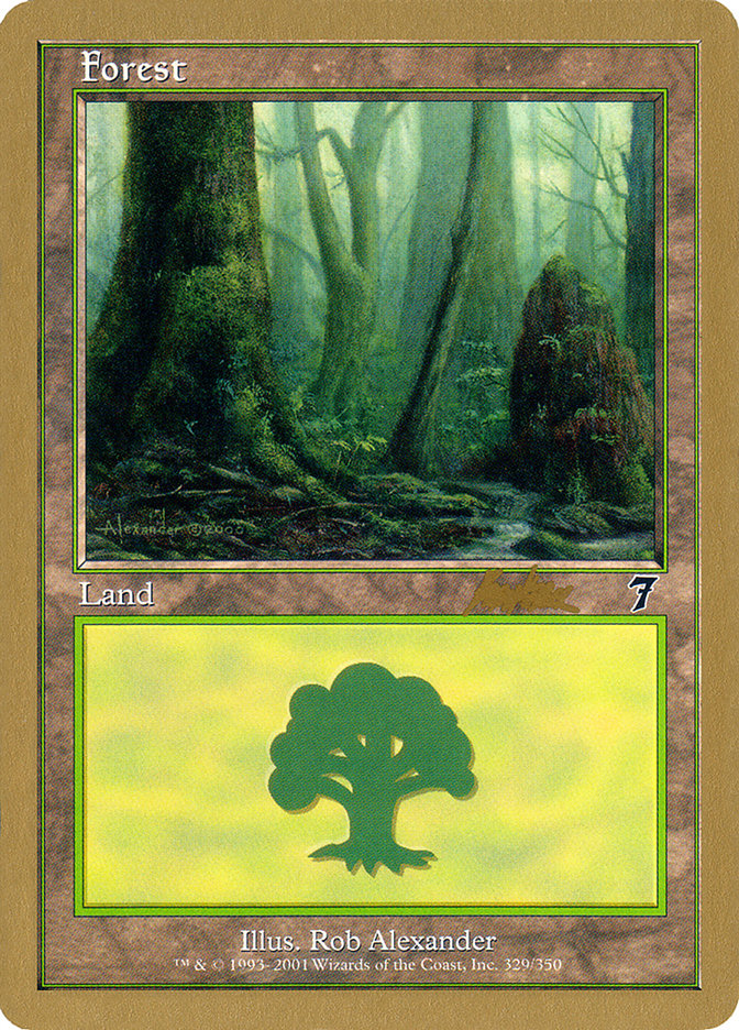 Forest (329) (Brian Kibler) [World Championship Decks 2002] MTG Single Magic: The Gathering | Red Claw Gaming