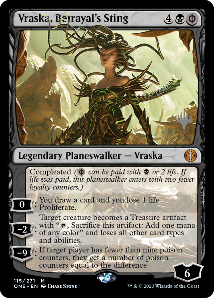 Vraska, Betrayal's Sting (Promo Pack) [Phyrexia: All Will Be One Promos] MTG Single Magic: The Gathering | Red Claw Gaming