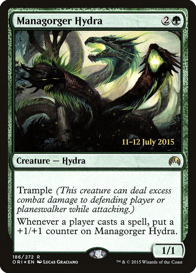 Managorger Hydra [Magic Origins Prerelease Promos] MTG Single Magic: The Gathering | Red Claw Gaming