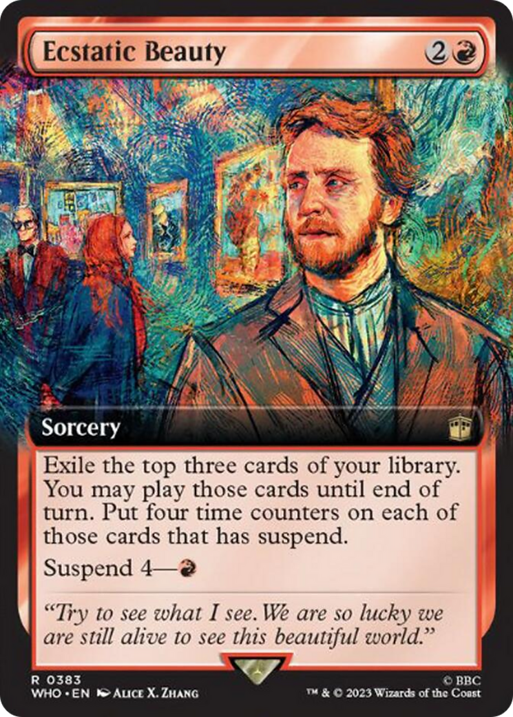 Ecstatic Beauty (Extended Art) [Doctor Who] MTG Single Magic: The Gathering | Red Claw Gaming
