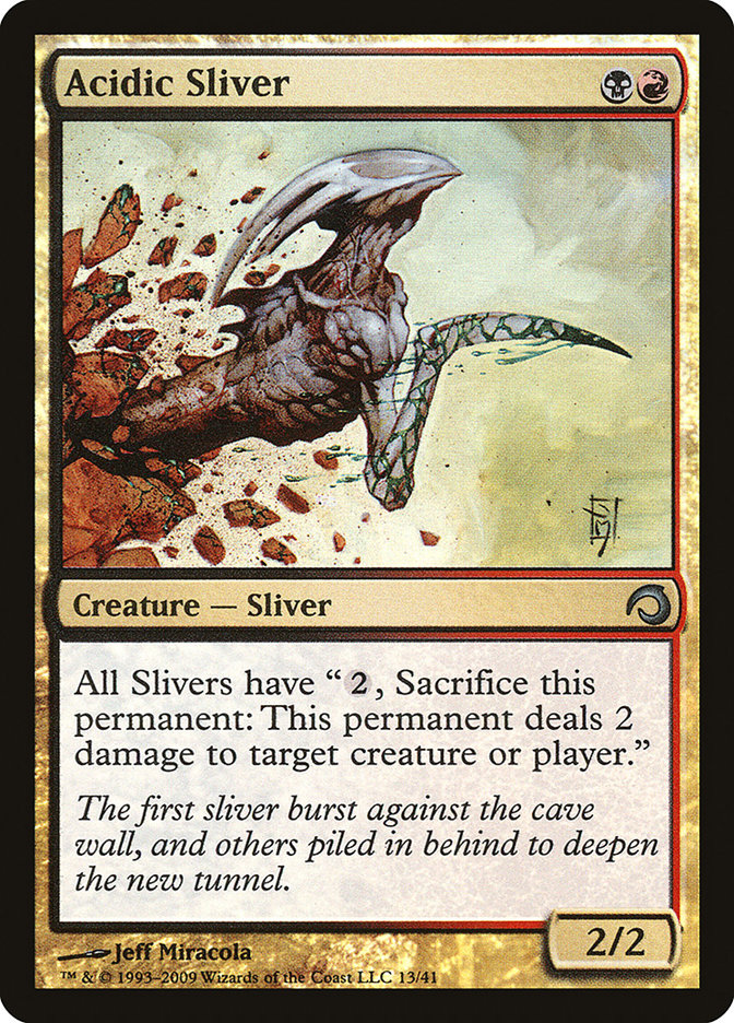 Acidic Sliver [Premium Deck Series: Slivers] MTG Single Magic: The Gathering | Red Claw Gaming