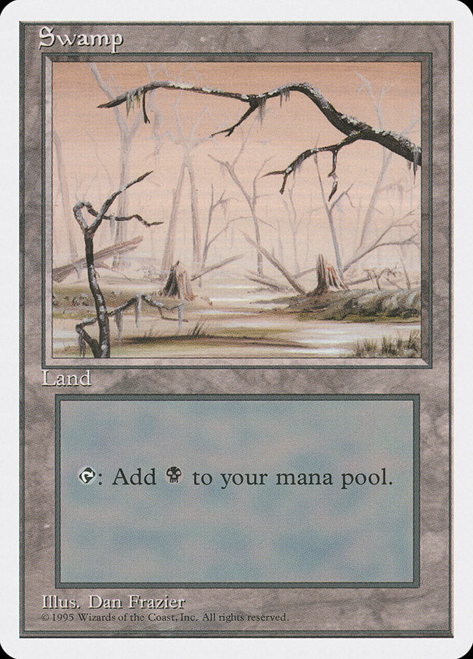 Swamp (Orange Sky) [Fourth Edition] MTG Single Magic: The Gathering | Red Claw Gaming