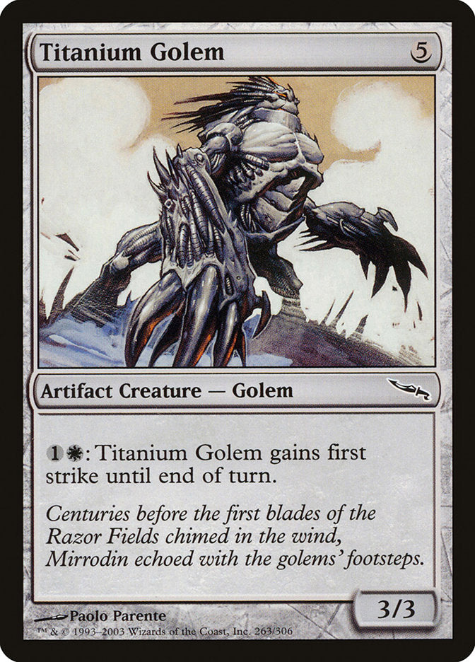 Titanium Golem [Mirrodin] MTG Single Magic: The Gathering | Red Claw Gaming