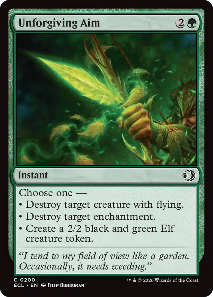 Unforgiving Aim [Lorwyn Eclipsed] MTG Single Magic: The Gathering | Red Claw Gaming