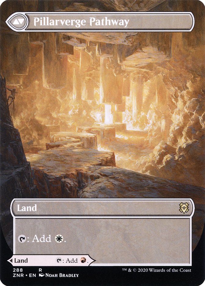 Needleverge Pathway // Pillarverge Pathway (Borderless Alternate Art) [Zendikar Rising] MTG Single Magic: The Gathering | Red Claw Gaming