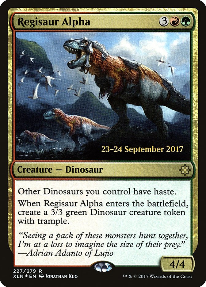 Regisaur Alpha [Ixalan Prerelease Promos] MTG Single Magic: The Gathering | Red Claw Gaming