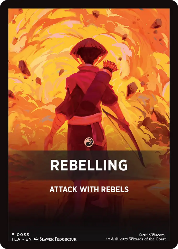 Rebelling Theme Card [Avatar: The Last Airbender Tokens] | Red Claw Gaming