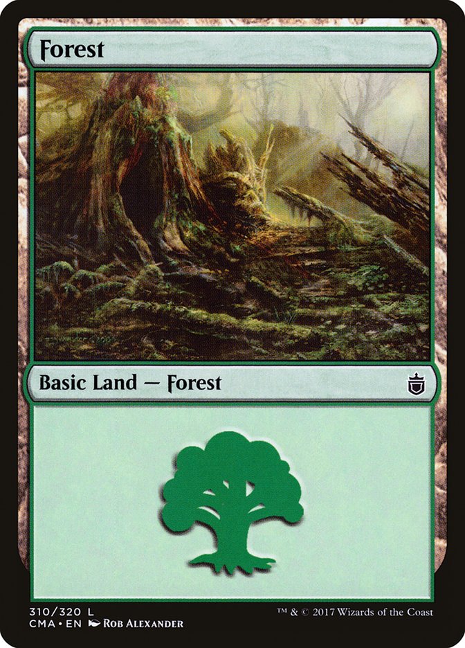 Forest (310) [Commander Anthology] MTG Single Magic: The Gathering | Red Claw Gaming