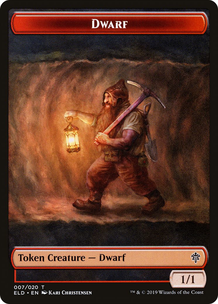 Soldier (UMA) // Dwarf (ELD) Double-Sided Token [The List] | Red Claw Gaming
