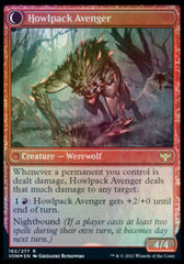 Ill-Tempered Loner // Howlpack Avenger [Innistrad: Crimson Vow Prerelease Promos] MTG Single Magic: The Gathering | Red Claw Gaming
