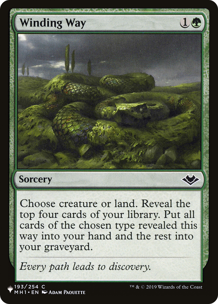 Winding Way [The List] MTG Single Magic: The Gathering | Red Claw Gaming