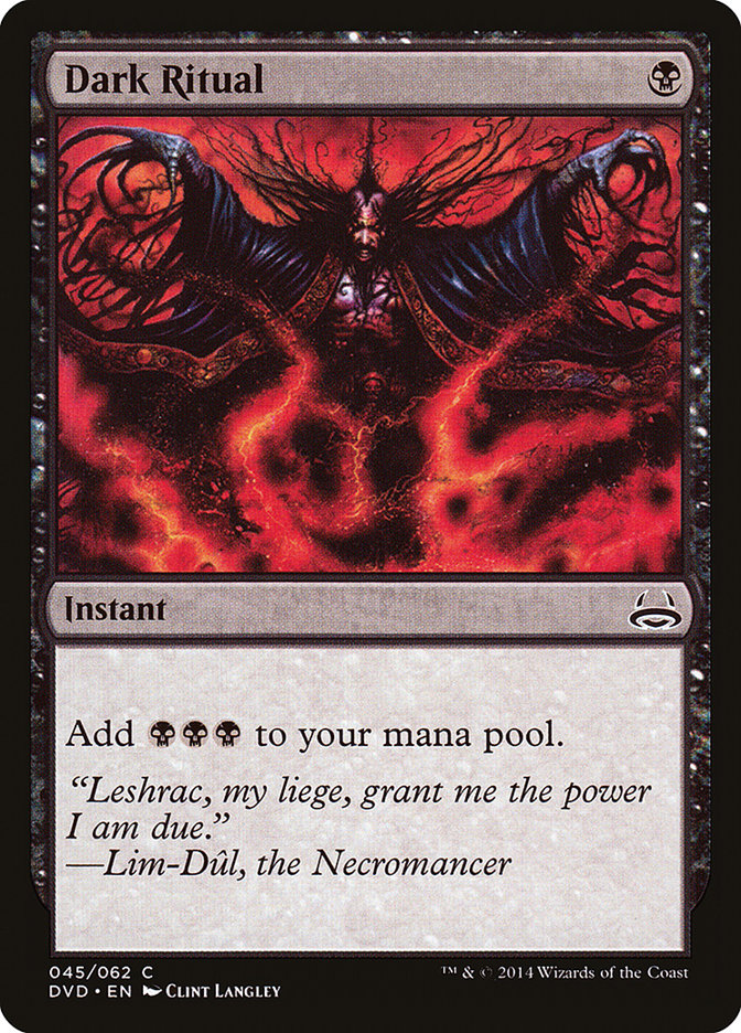 Dark Ritual (Divine vs. Demonic) [Duel Decks Anthology] MTG Single Magic: The Gathering | Red Claw Gaming