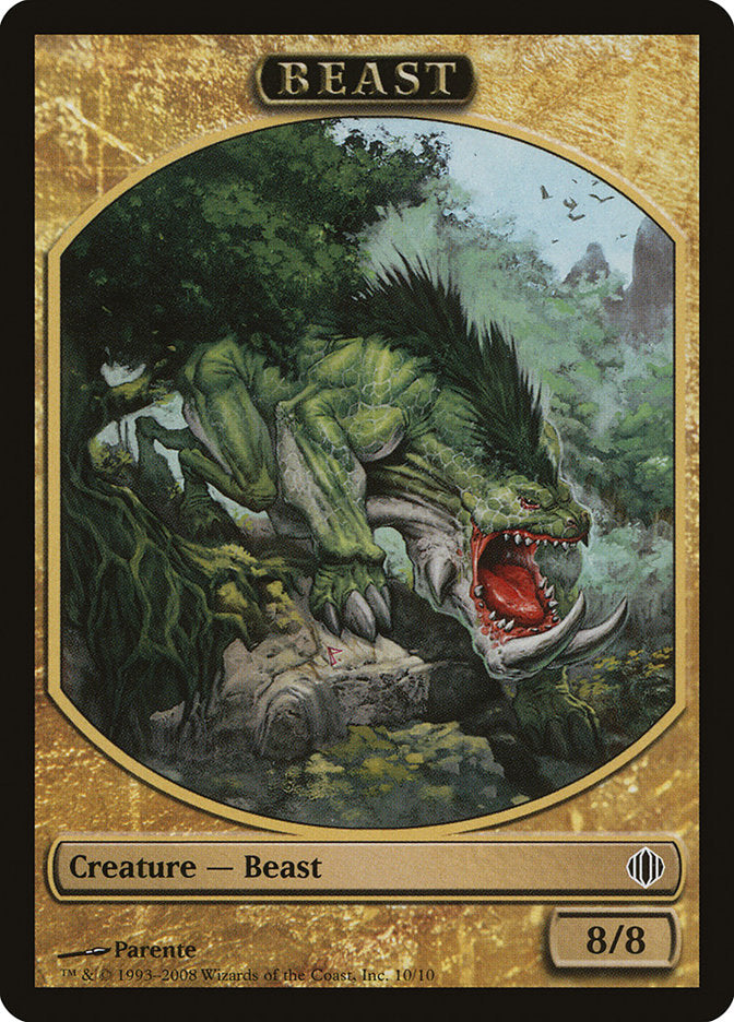 Beast Token [Shards of Alara Tokens] MTG Single Magic: The Gathering | Red Claw Gaming