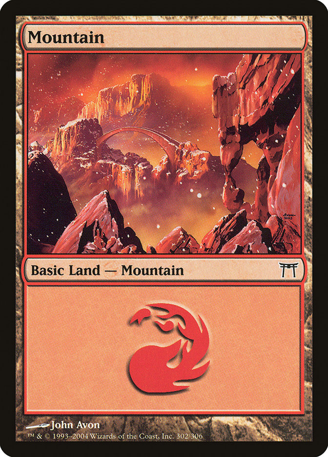Mountain (302) [Champions of Kamigawa] MTG Single Magic: The Gathering | Red Claw Gaming