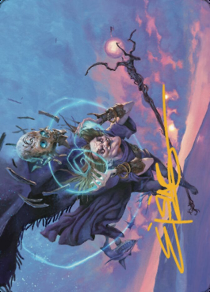 Zur, Eternal Schemer Art Card 1 (Gold-Stamped Signature) [Dominaria United Art Series] MTG Single Magic: The Gathering | Red Claw Gaming