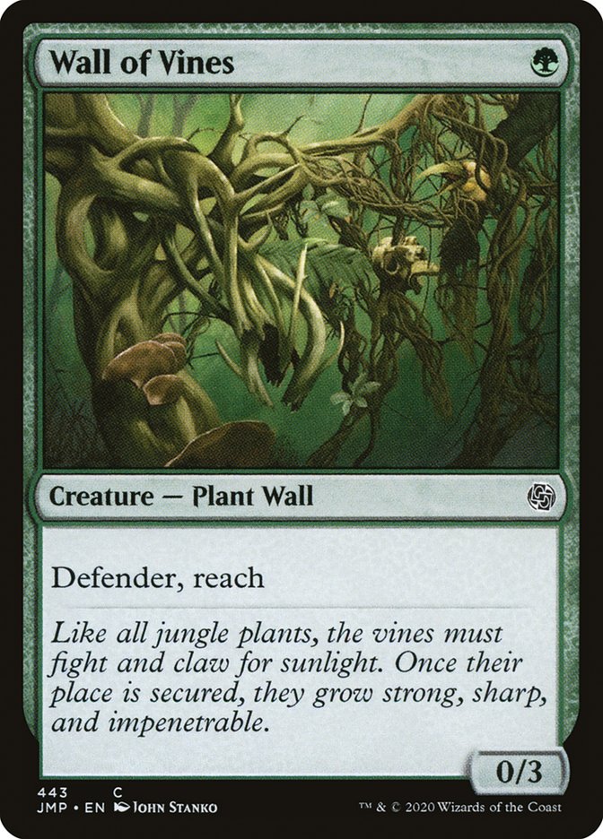 Wall of Vines [Jumpstart] MTG Single Magic: The Gathering | Red Claw Gaming