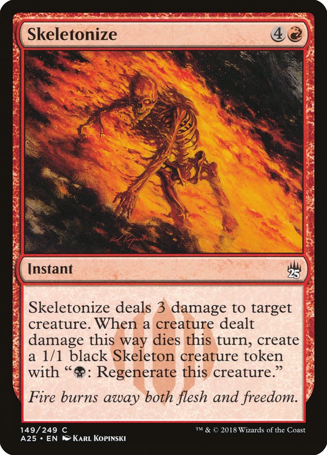 Skeletonize [Masters 25] MTG Single Magic: The Gathering | Red Claw Gaming