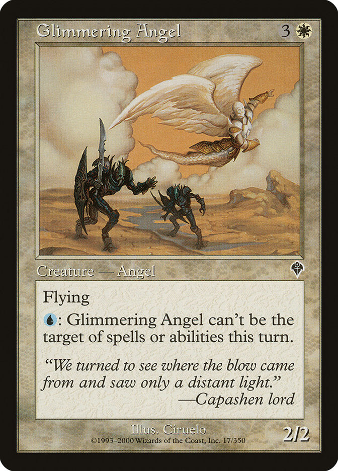 Glimmering Angel [Invasion] MTG Single Magic: The Gathering | Red Claw Gaming