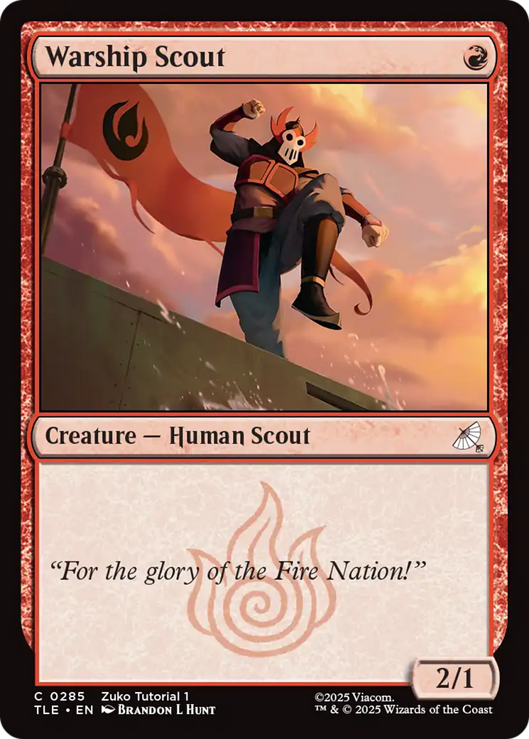 Warship Scout (0285) [Avatar: The Last Airbender: Eternal-Legal] MTG Single Magic: The Gathering | Red Claw Gaming