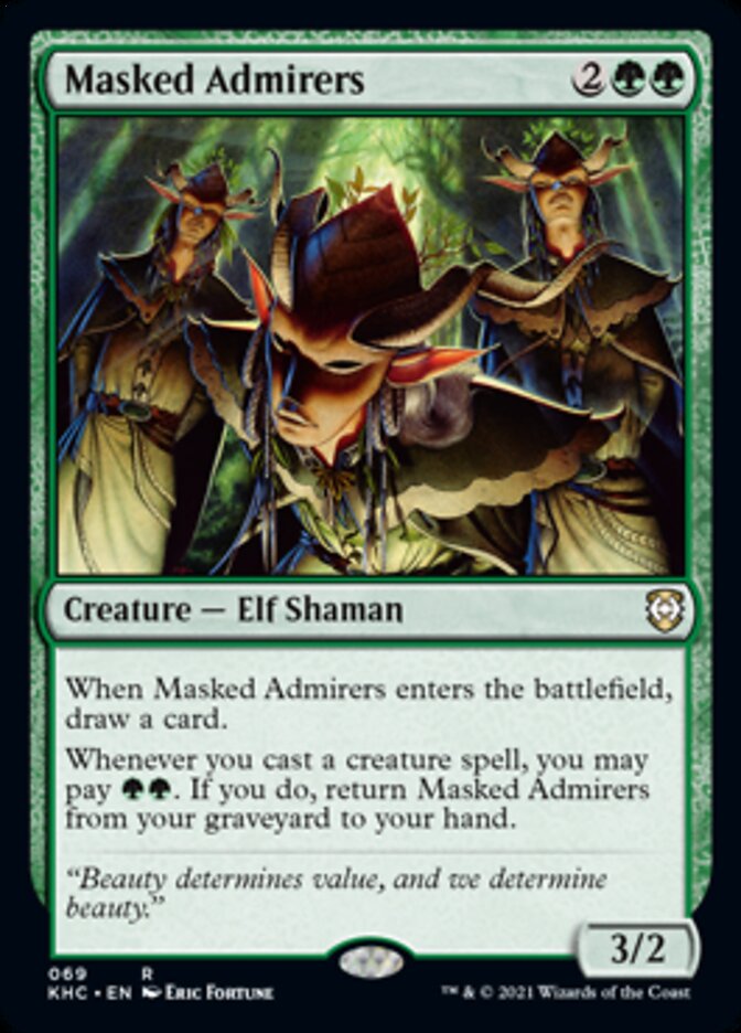 Masked Admirers [Kaldheim Commander] MTG Single Magic: The Gathering | Red Claw Gaming