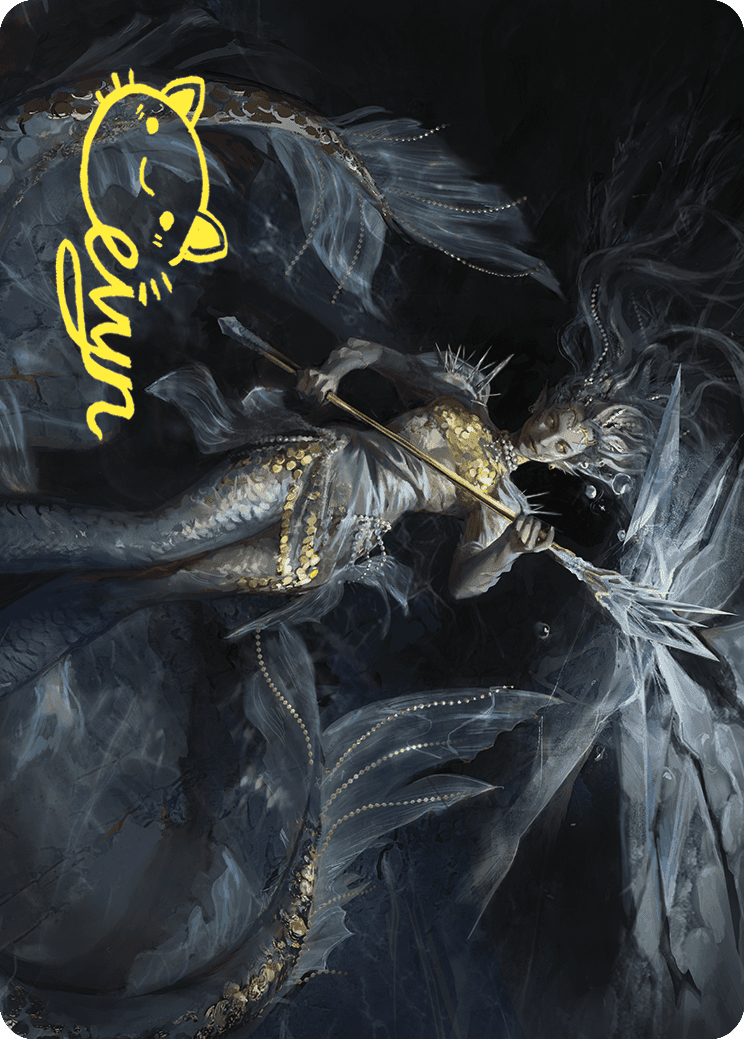 Sharae of Numbing Depths Art Card (Gold-Stamped Signature) [Wilds of Eldraine Art Series] MTG Single Magic: The Gathering | Red Claw Gaming