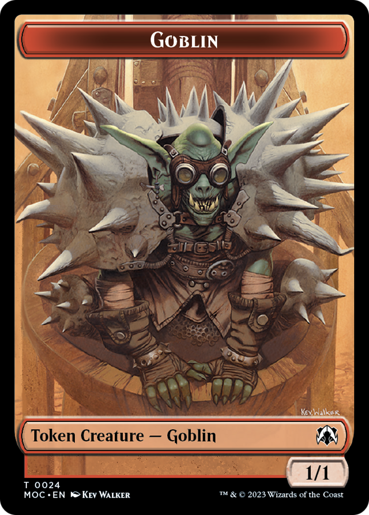 Goblin // Sliver Double-Sided Token [March of the Machine Commander Tokens] MTG Single Magic: The Gathering | Red Claw Gaming