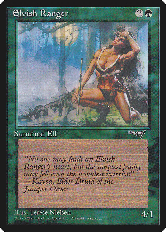 Elvish Ranger (Moon Background) [Alliances] MTG Single Magic: The Gathering | Red Claw Gaming