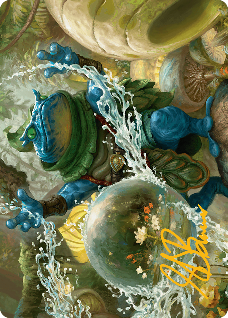 Pond Prophet Art Card (Gold-Stamped Signature) [Bloomburrow Art Series] MTG Single Magic: The Gathering | Red Claw Gaming