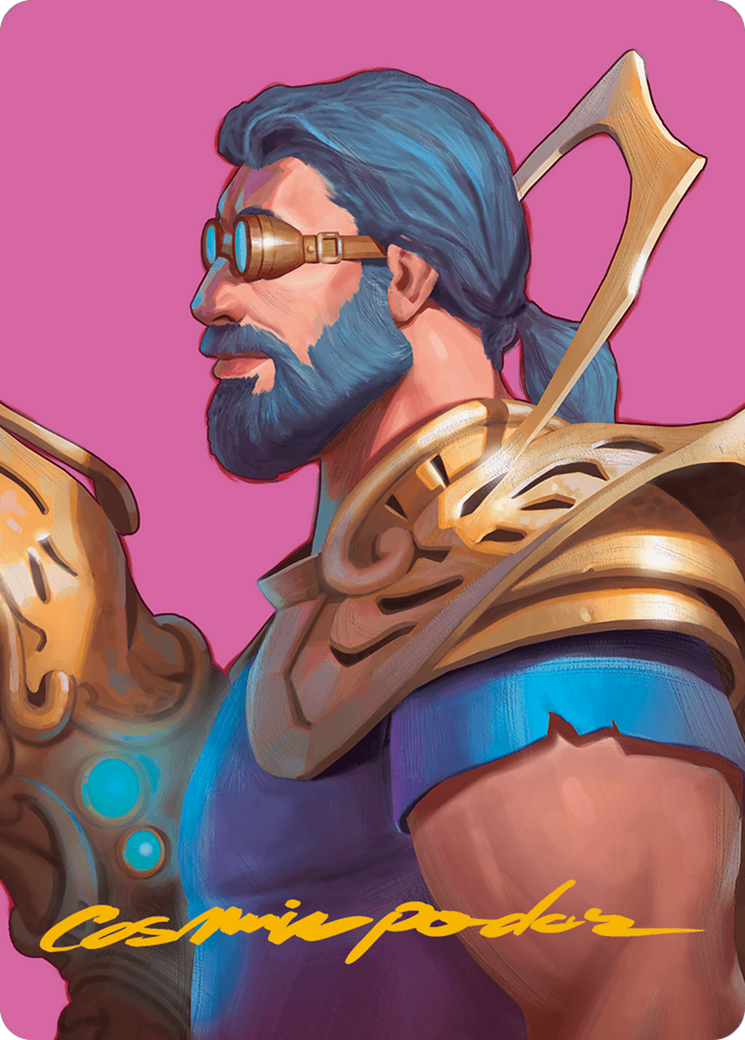 Satya, Aetherflux Genius Art Card (Gold-Stamped Signature) [Modern Horizons 3 Art Series] MTG Single Magic: The Gathering    | Red Claw Gaming