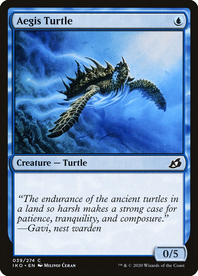 Aegis Turtle [Ikoria: Lair of Behemoths] MTG Single Magic: The Gathering | Red Claw Gaming