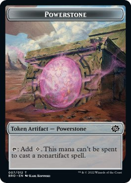 Powerstone // Soldier (008) Double-Sided Token [The Brothers' War Tokens] MTG Single Magic: The Gathering | Red Claw Gaming