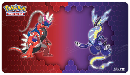 Koraidon & Miraidon Standard Gaming Playmat Mousepad for Pokemon Playmat Ultra Pro    | Red Claw Gaming