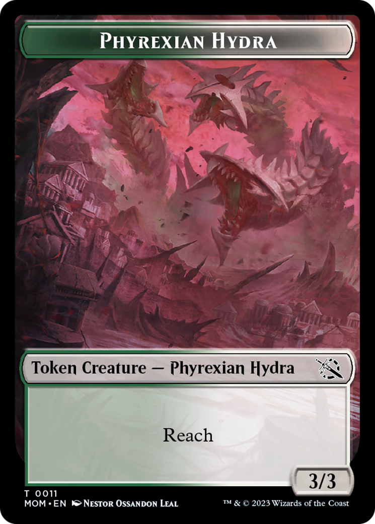 Monk // Phyrexian Hydra (11) Double-Sided Token [March of the Machine Tokens] MTG Single Magic: The Gathering | Red Claw Gaming