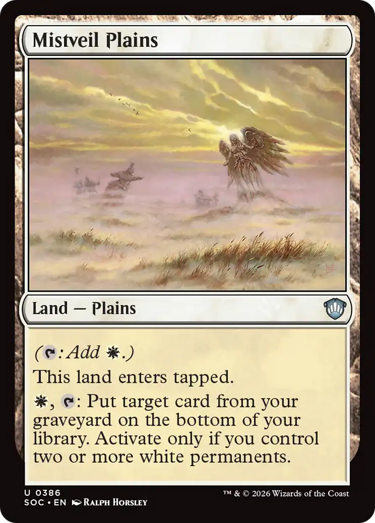 Mistveil Plains [Secrets of Strixhaven Commander] MTG Single Magic: The Gathering | Red Claw Gaming