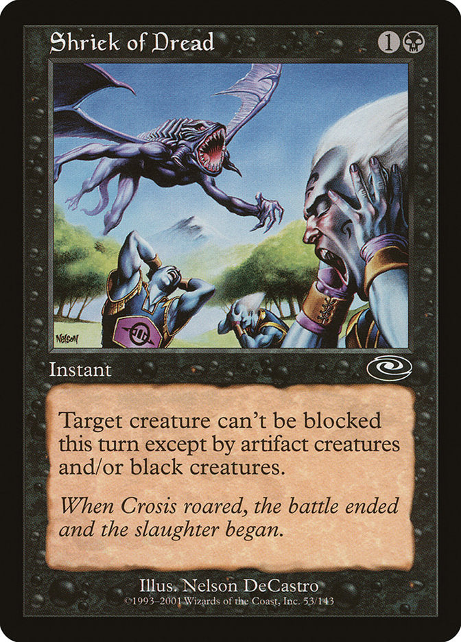 Shriek of Dread [Planeshift] MTG Single Magic: The Gathering | Red Claw Gaming