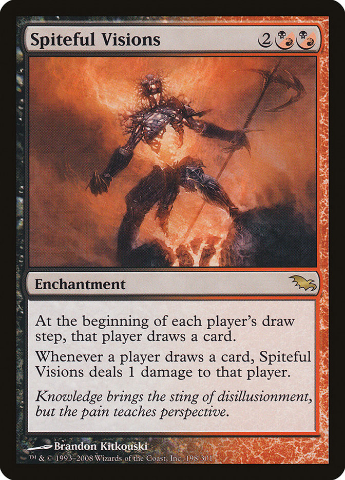 Spiteful Visions [Shadowmoor] MTG Single Magic: The Gathering | Red Claw Gaming